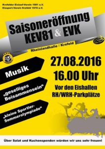 Saisonerffung KEV EVK August 2016